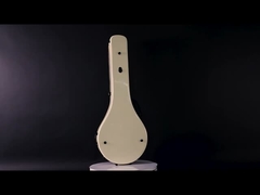 5 ताले के साथ हार्डशेल बैंजो केस मानक आकार और फोम पैडिंग इंटीरियर